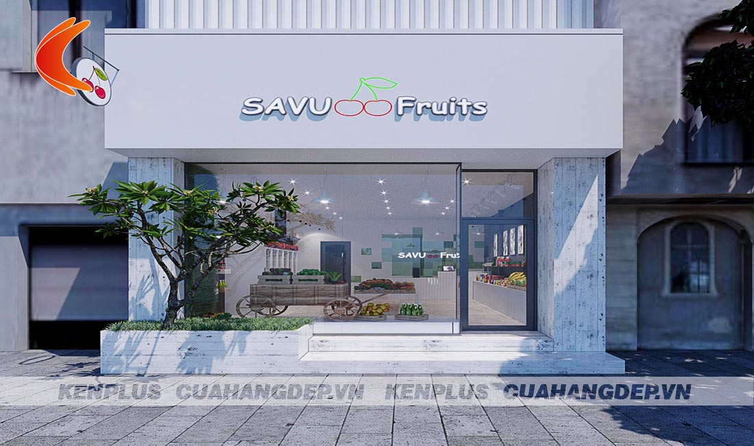 Thiết kế cửa hàng trái cây SAVU Fruits