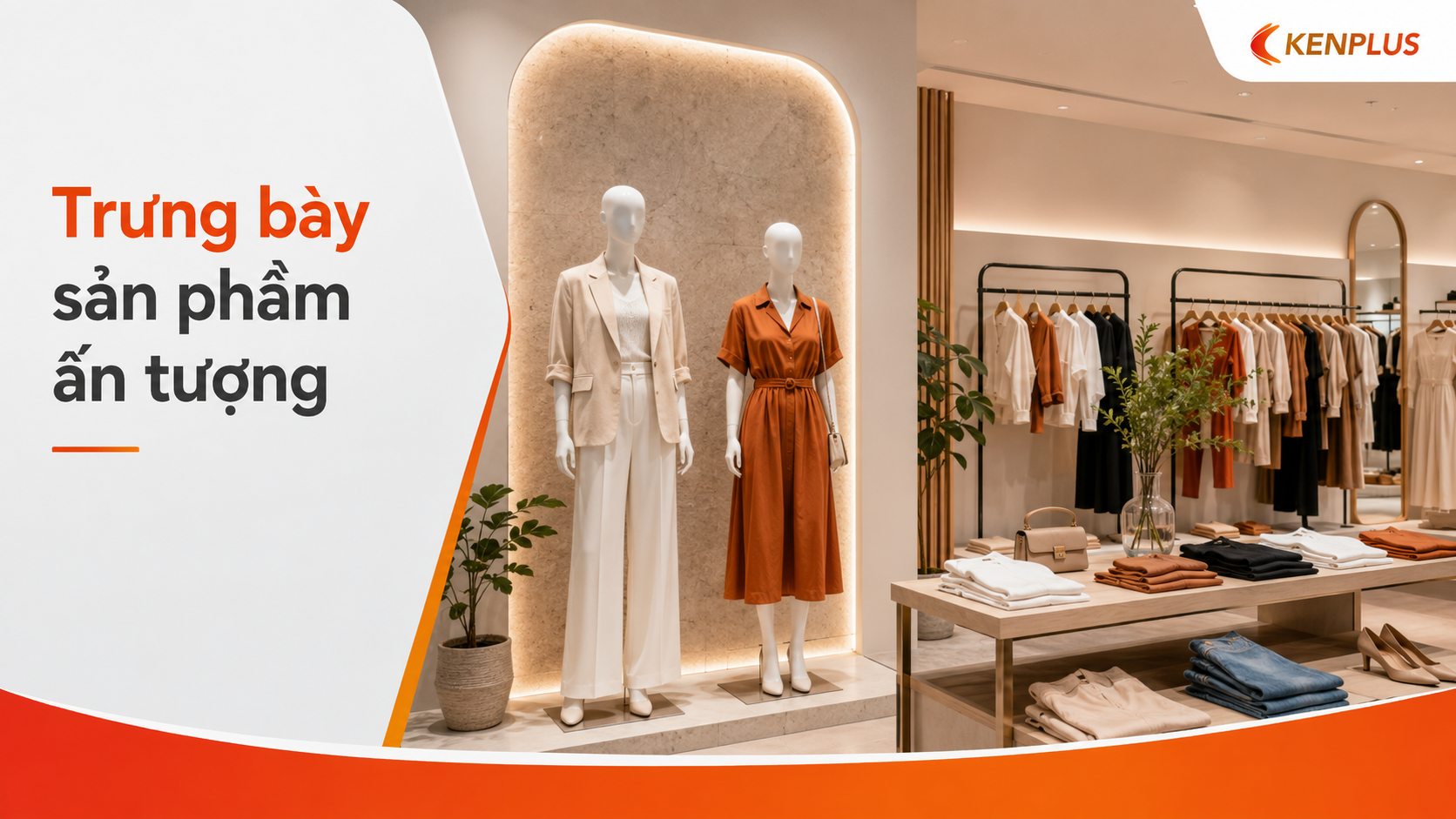 Thiết kế phòng thử đồ và quầy thu ngân hiện đại cho shop thời trang