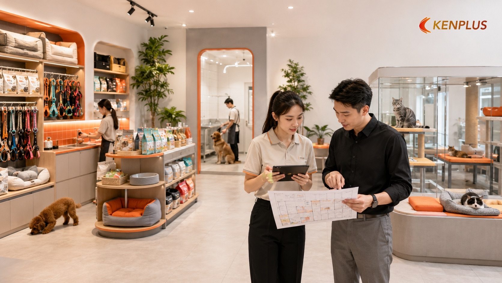 Những nguyên tắc quan trọng khi thiết kế cửa hàng thú cưng — Cửa hàng thú cưng: thiết kế vừa tiện chăm sóc vừa thu hút…