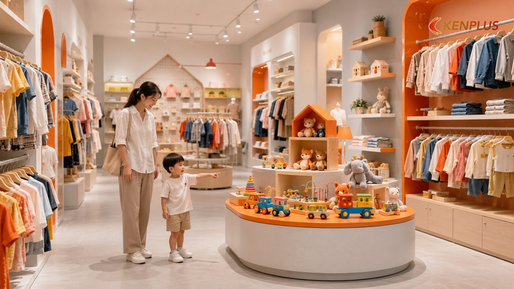 Màu sắc — cân bằng giữa thu hút và không gây quá tải — Cửa hàng đồ trẻ em: màu sắc và bố cục nào kích thích cả phụ…