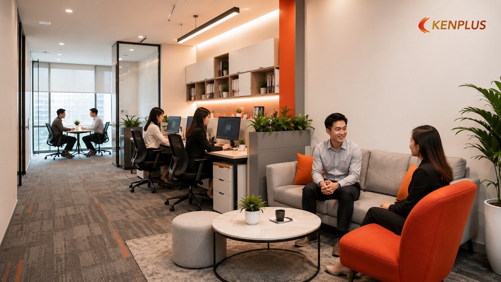 Vì sao xu hướng văn phòng đa năng đang phổ biến — Văn phòng làm việc kết hợp không gian tiếp khách: xu hướng thiết kế…