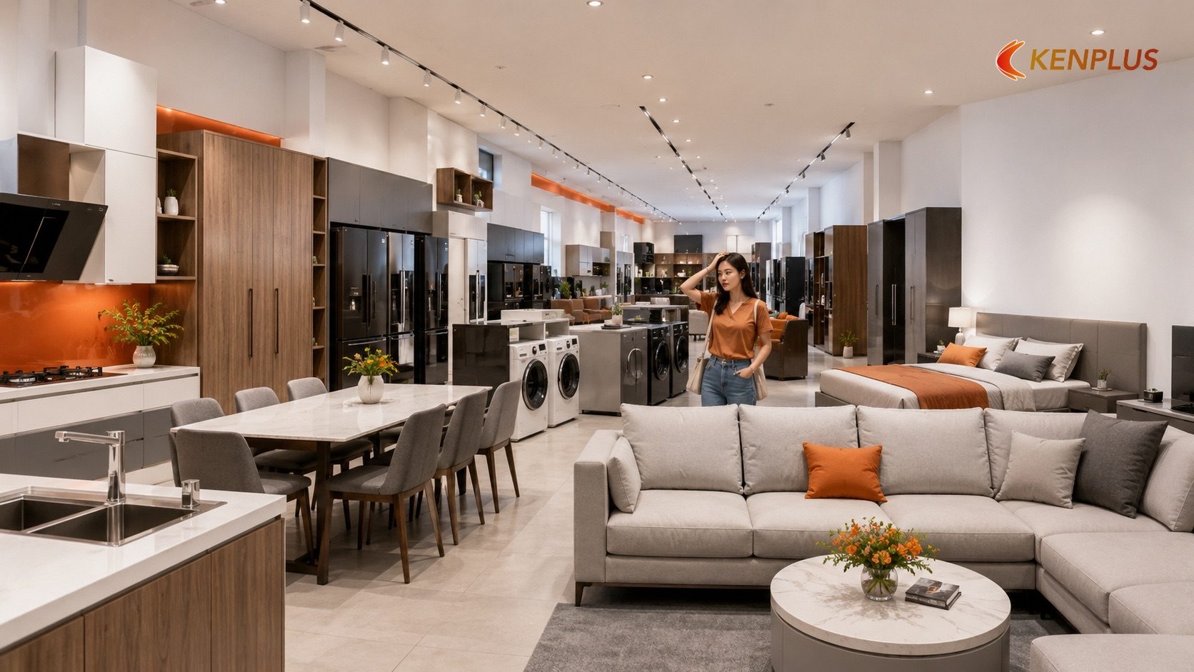 Vì sao showroom đồ gia dụng dễ bị rối mắt — Showroom nội thất đồ gia dụng: làm sao trưng bày sản phẩm lớn mà không gây…