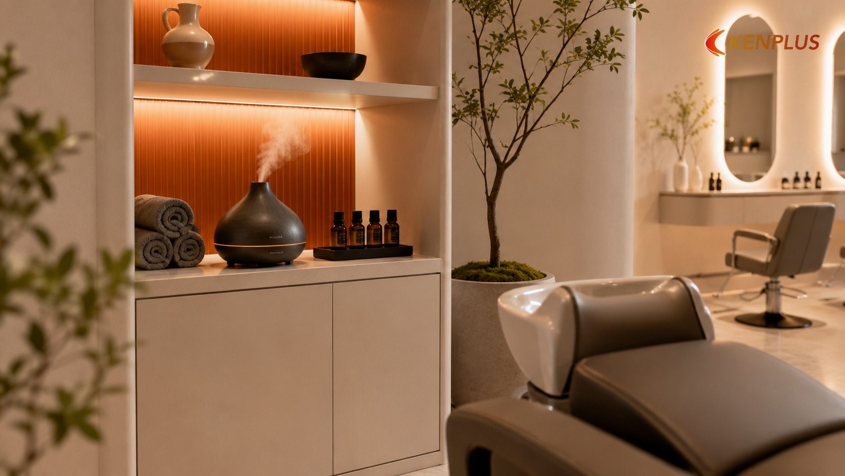 Mùi hương — dấu ấn khứu giác khó quên — Thiết kế spa salon tóc: tạo cảm giác thư giãn ngay từ khi bước vào cửa