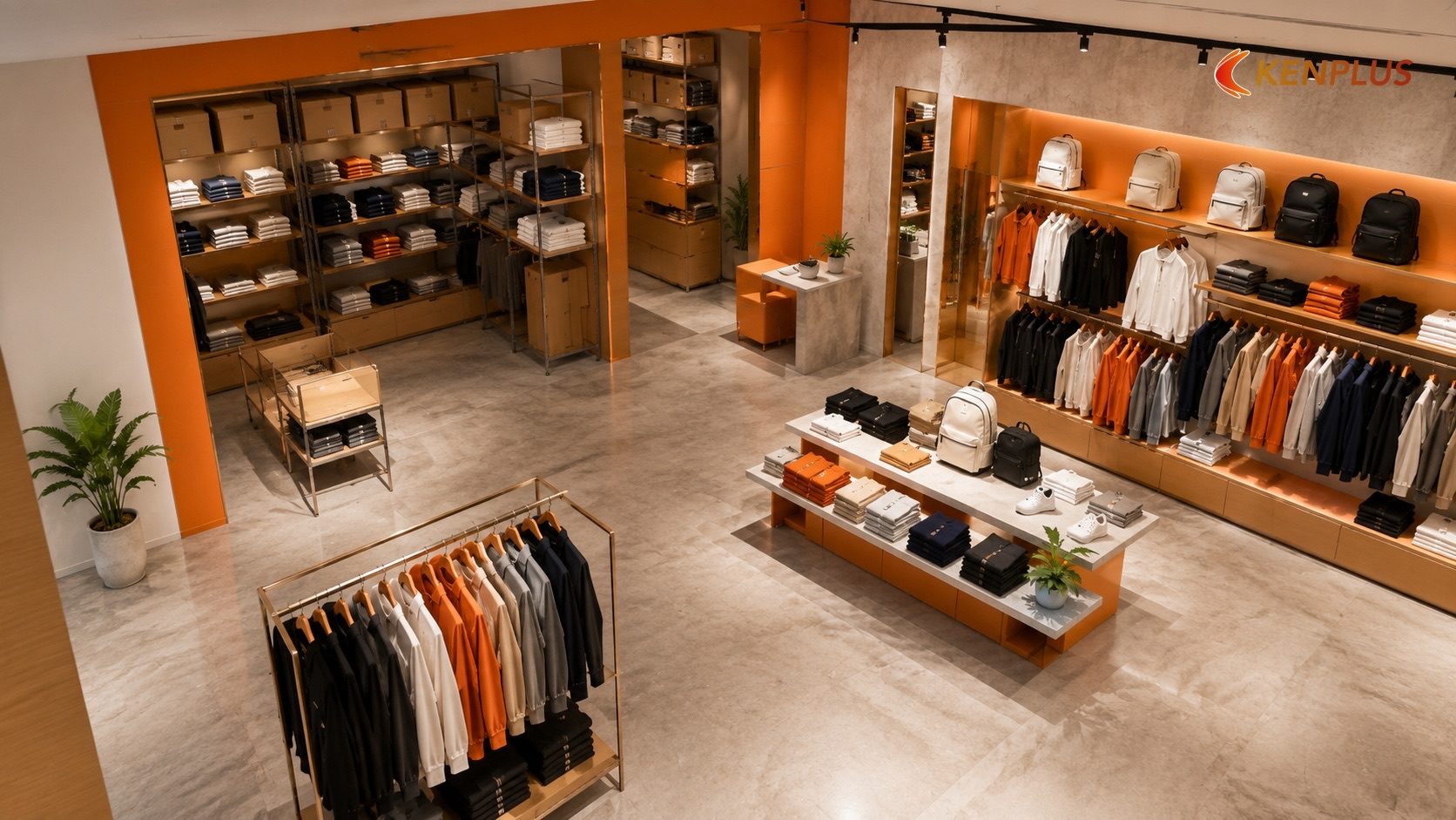 Chuẩn bị đủ hàng và không gian lưu trữ linh hoạt — Setup cửa hàng thời trang đón mùa tựu trường