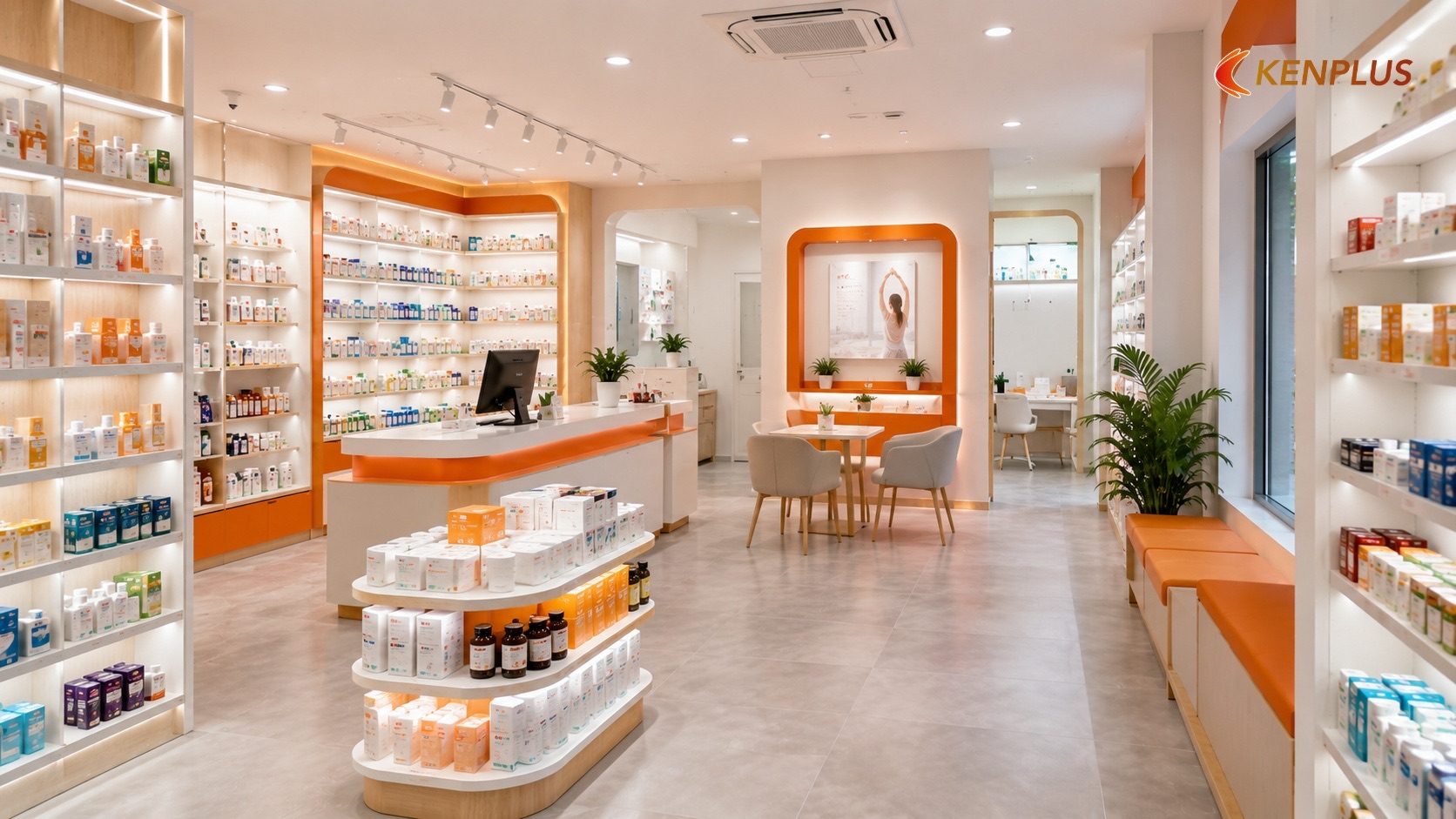 4. Ví dụ minh hoạ: đầu tư một nhà thuốc kết hợp tư vấn sức khoẻ 70m² 4. Ví dụ minh hoạ: đầu tư một nhà thuốc kết hợp tư vấn sức khoẻ 70m² — Xu hướng bán lẻ sức khoẻ, dược phẩm: cửa hàng…
