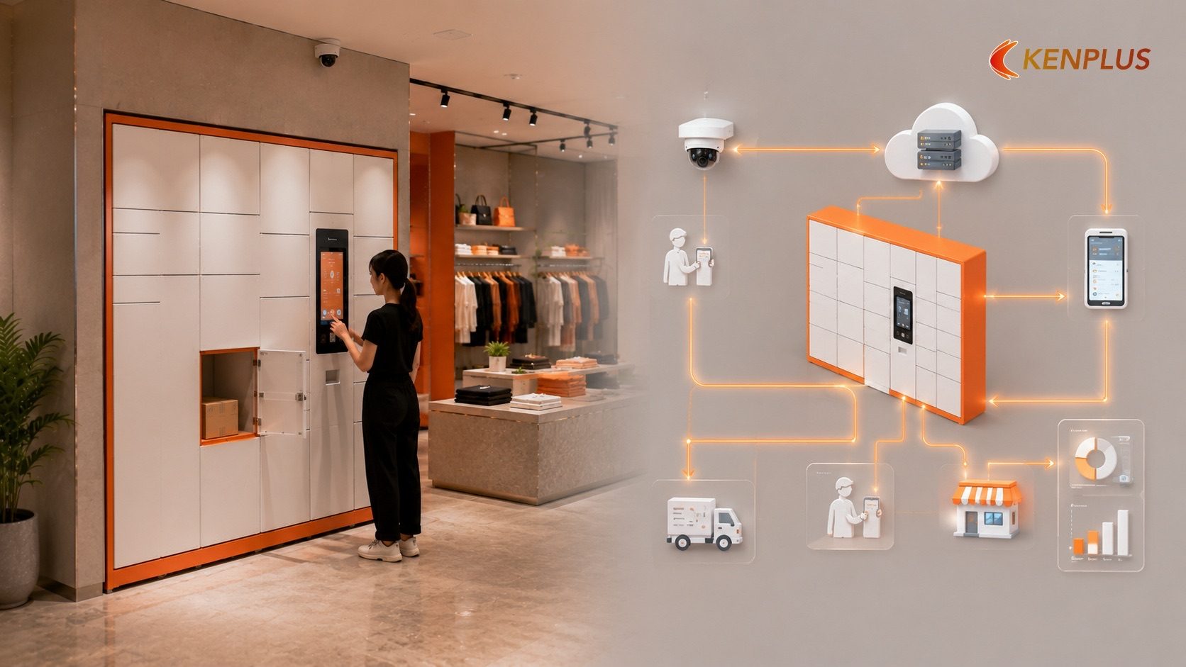 Cấu trúc và nguyên lý vận hành của hệ thống tủ khoá thông minh — Tủ khoá thông minh (smart locker) hỗ trợ nhận hàng tự…