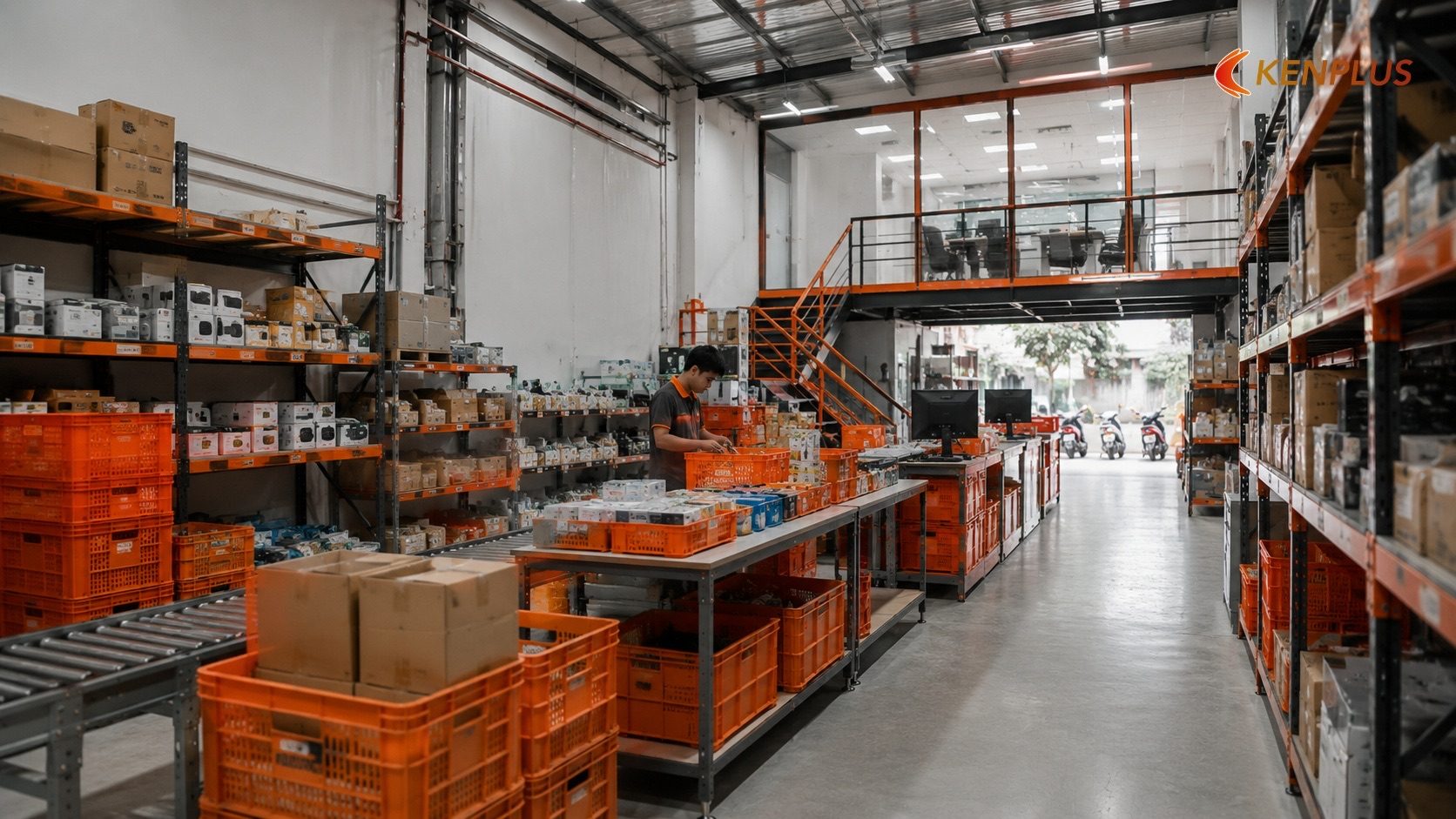Ví dụ minh hoạ: chuyển đổi một phần diện tích kho thành dark store Ví dụ minh hoạ: chuyển đổi một phần diện tích kho thành dark store — Dark store: xu hướng kho hàng ẩn phục vụ đơn…