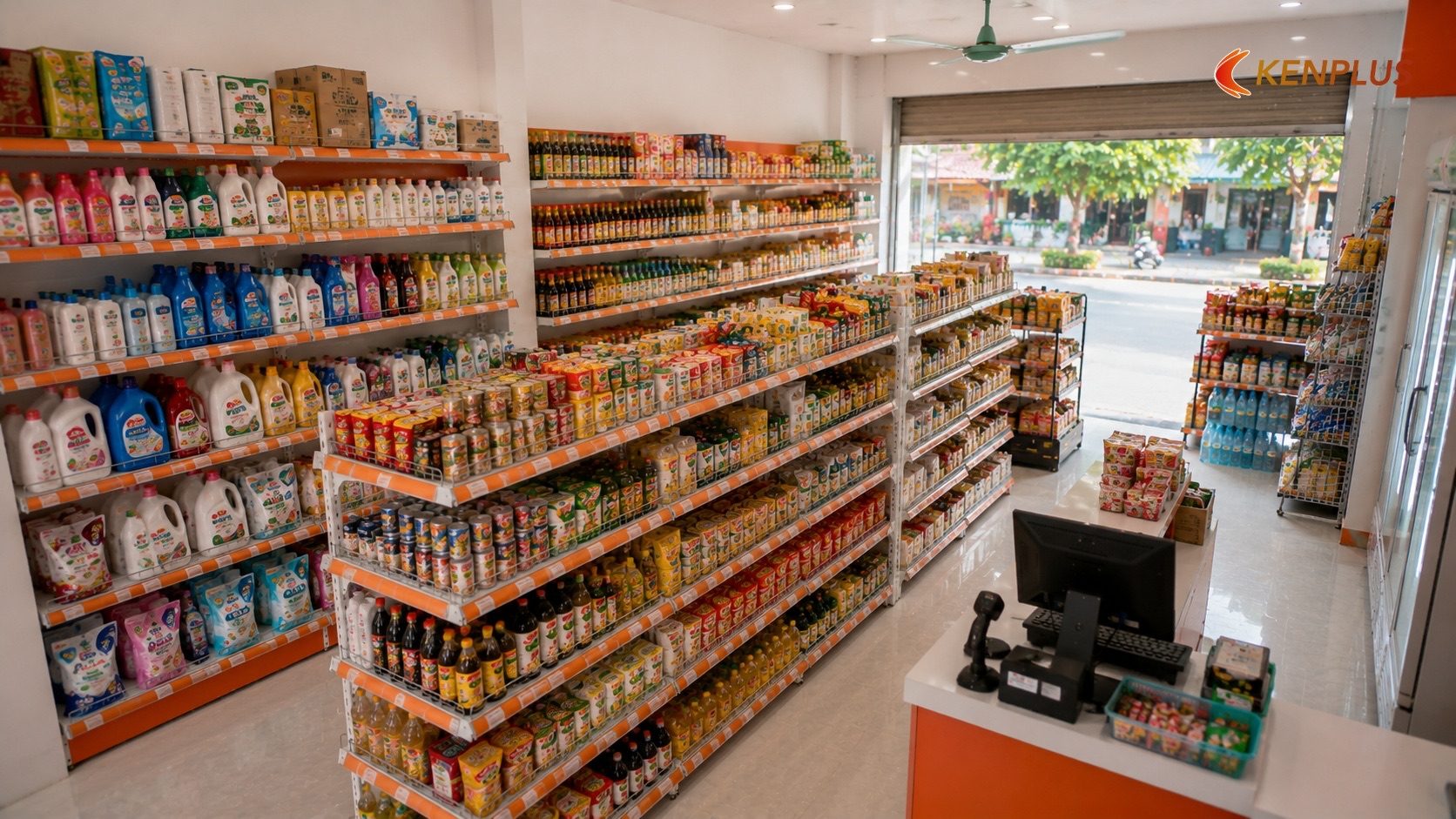 So sánh mô hình tự phát và mô hình chuẩn hoá So sánh mô hình tự phát và mô hình chuẩn hoá — Kinh nghiệm thiết kế cửa hàng tạp hoá tại Ninh Bình