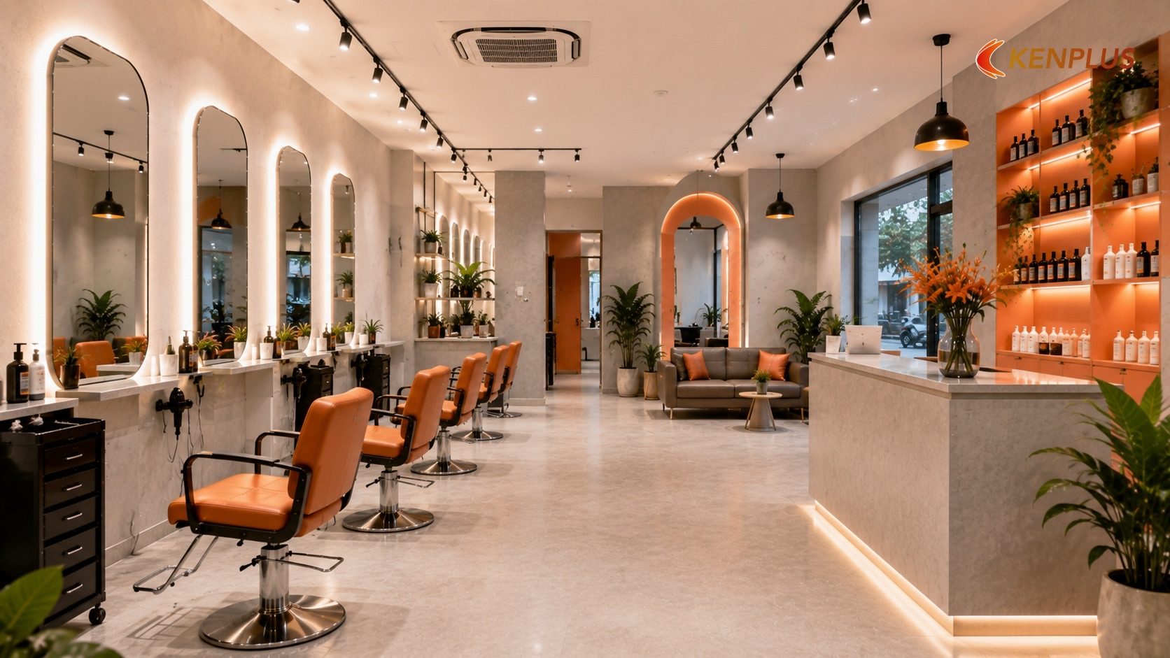 Ví dụ minh hoạ: — Kinh nghiệm mở salon tóc tại Ninh Bình: thiết kế không gian hút khách