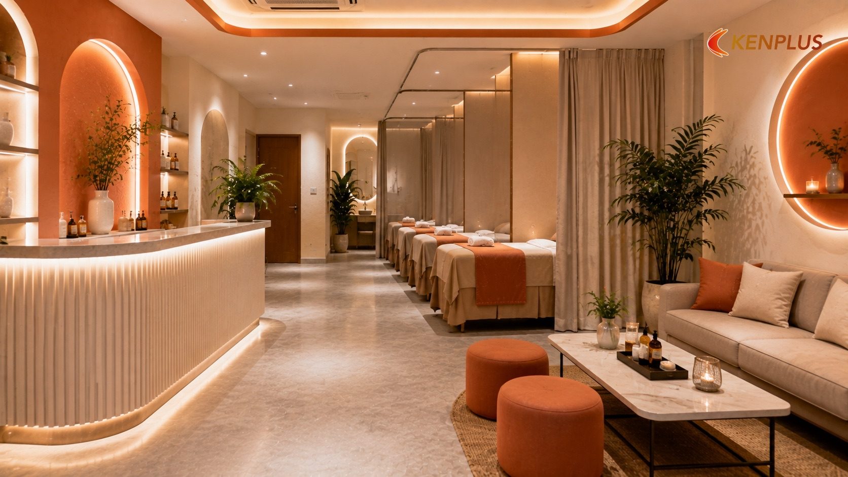 Phân khu chức năng spa chuẩn — Mở spa tại Ninh Bình: kinh nghiệm thiết kế không gian thư giãn chuẩn