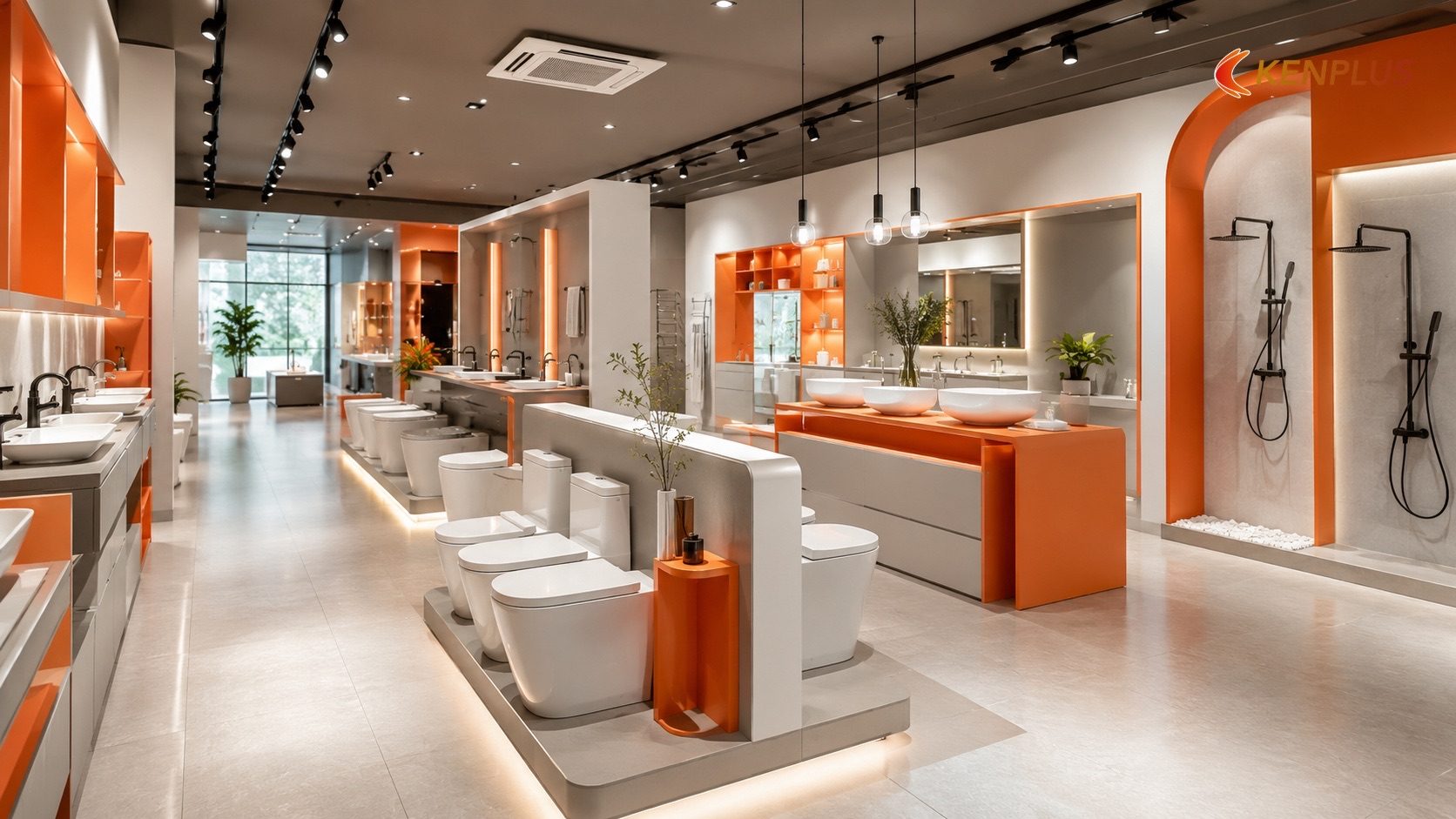 Nguyên tắc bố cục trưng bày theo phân khu chức năng — Ánh sáng và bố cục trưng bày cho showroom tại Ninh Bình