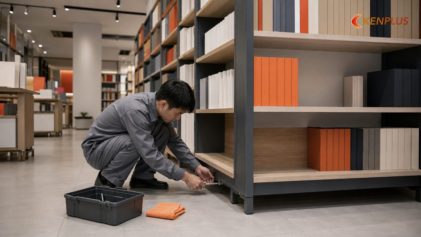 Bảo trì định kỳ để kéo dài tuổi thọ kệ sách — Vật liệu thi công kệ sách bền, chống ẩm tại Ninh Bình