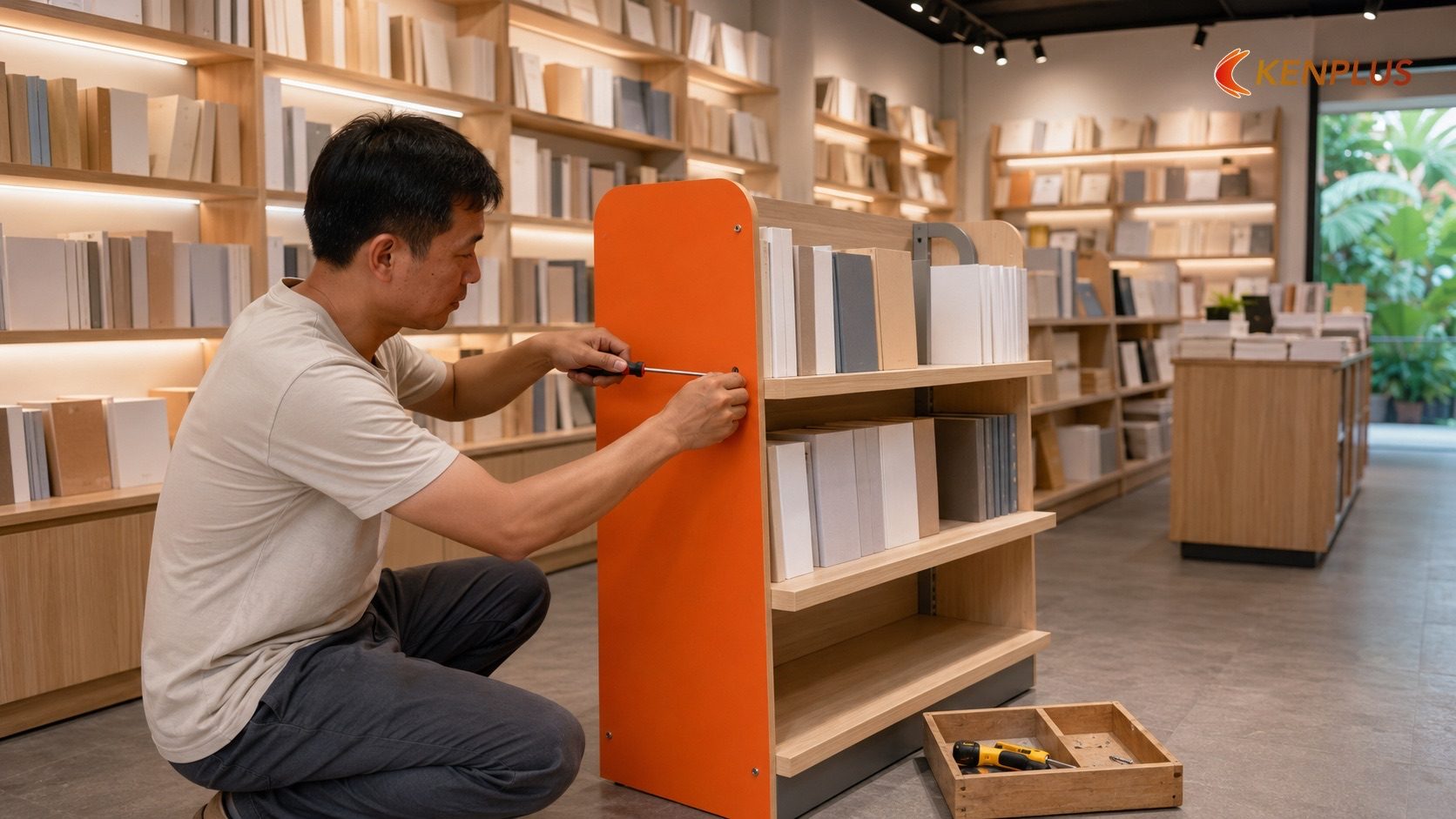 Tự làm một số hạng mục đơn giản — đúng chỗ, đúng lúc Tự làm một số hạng mục đơn giản — đúng chỗ, đúng lúc — Kinh nghiệm thi công nhà sách tiết kiệm chi phí cho vốn nhỏ