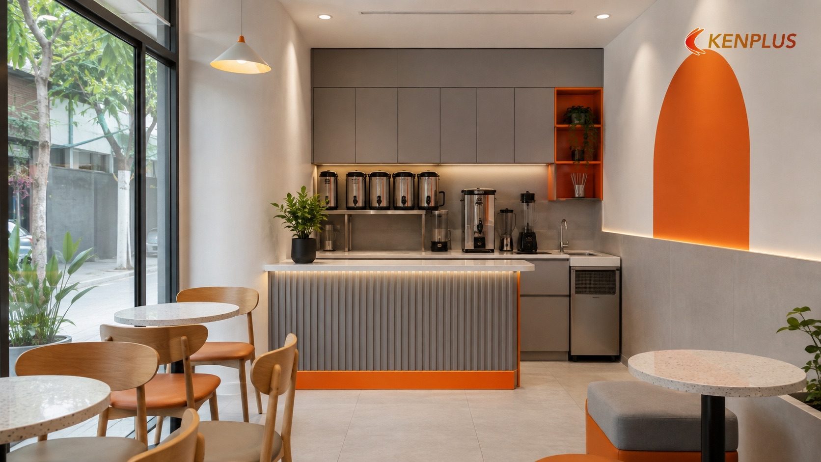 Kết luận: thiết kế quầy pha chế đúng ngay từ đầu để tránh sửa chữa tốn kém về sau — Thiết kế quầy pha chế trà sữa tối…