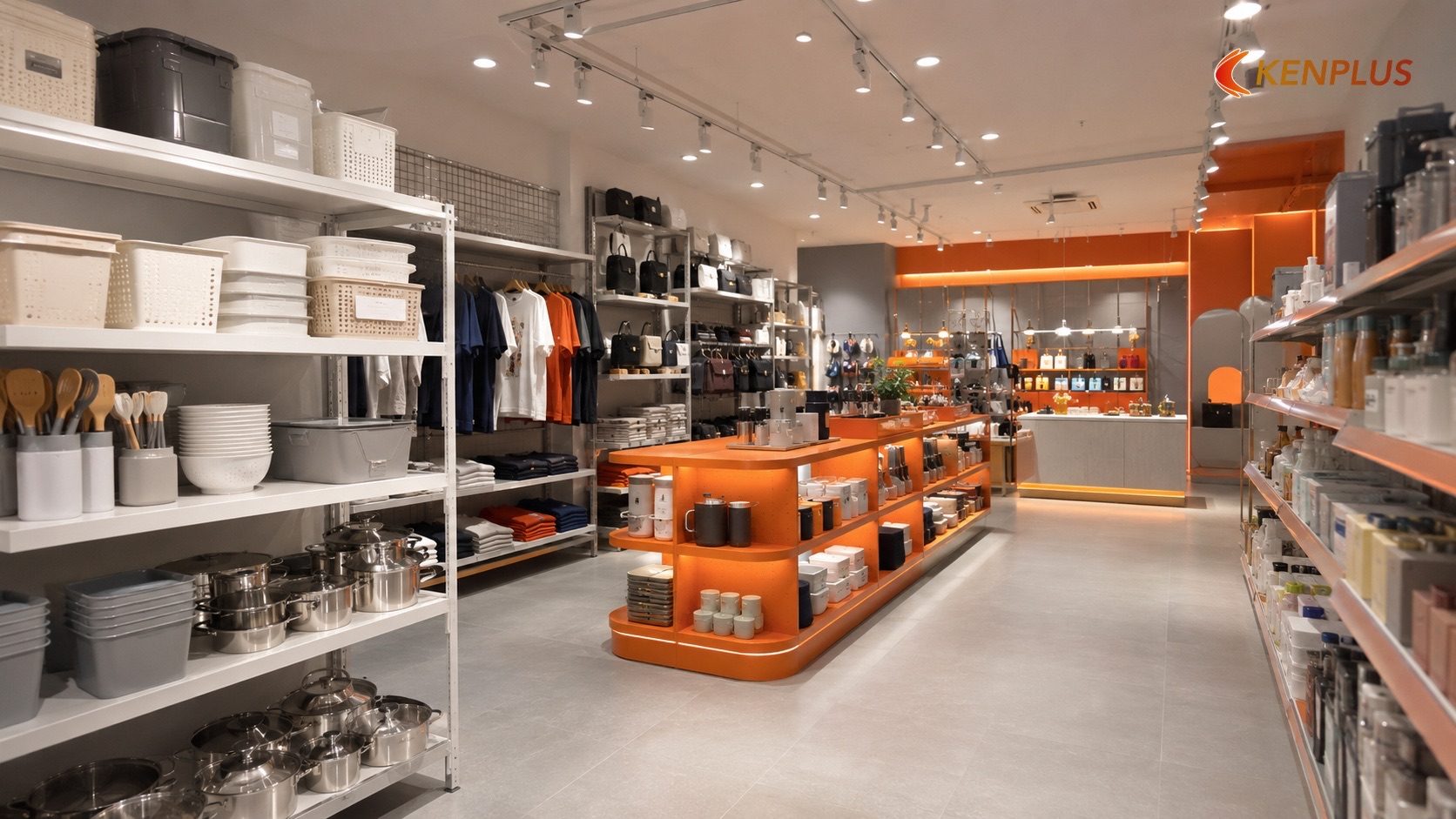 So sánh ba phương án ngân sách cho cửa hàng 80-150m² — Chi phí thiết kế cửa hàng tổng hợp quy mô vừa tại Ninh Bình