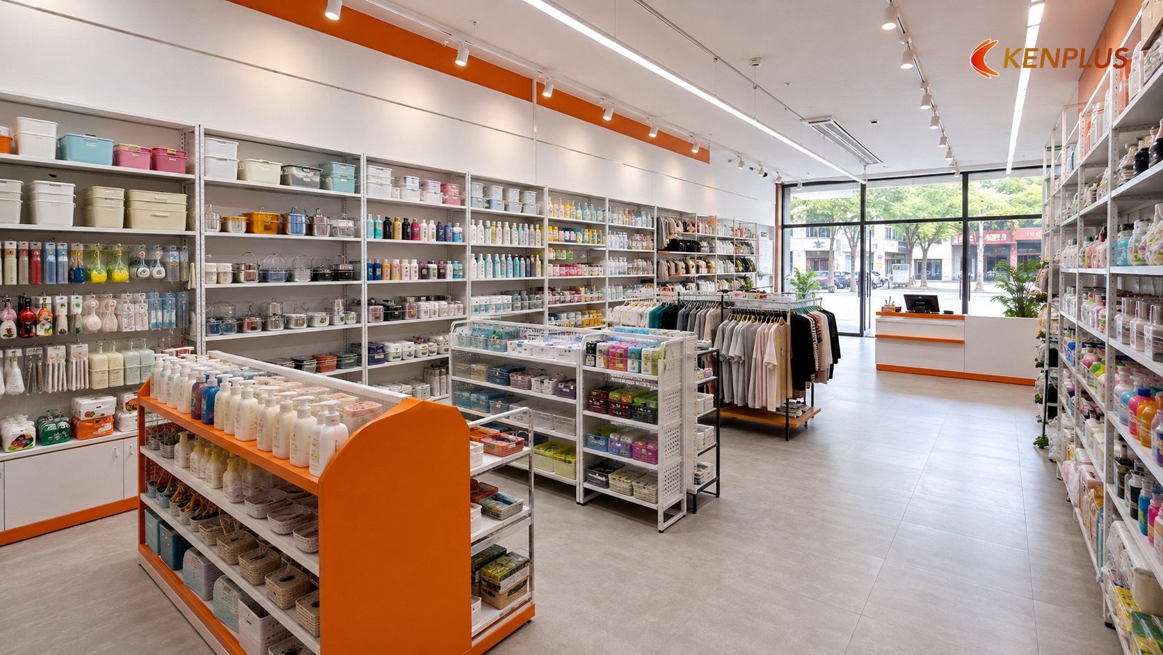 Ví dụ minh hoạ chi tiết: cửa hàng tổng hợp 120m² tại khu vực trung tâm Ninh Bình — Chi phí thiết kế cửa hàng tổng hợp…