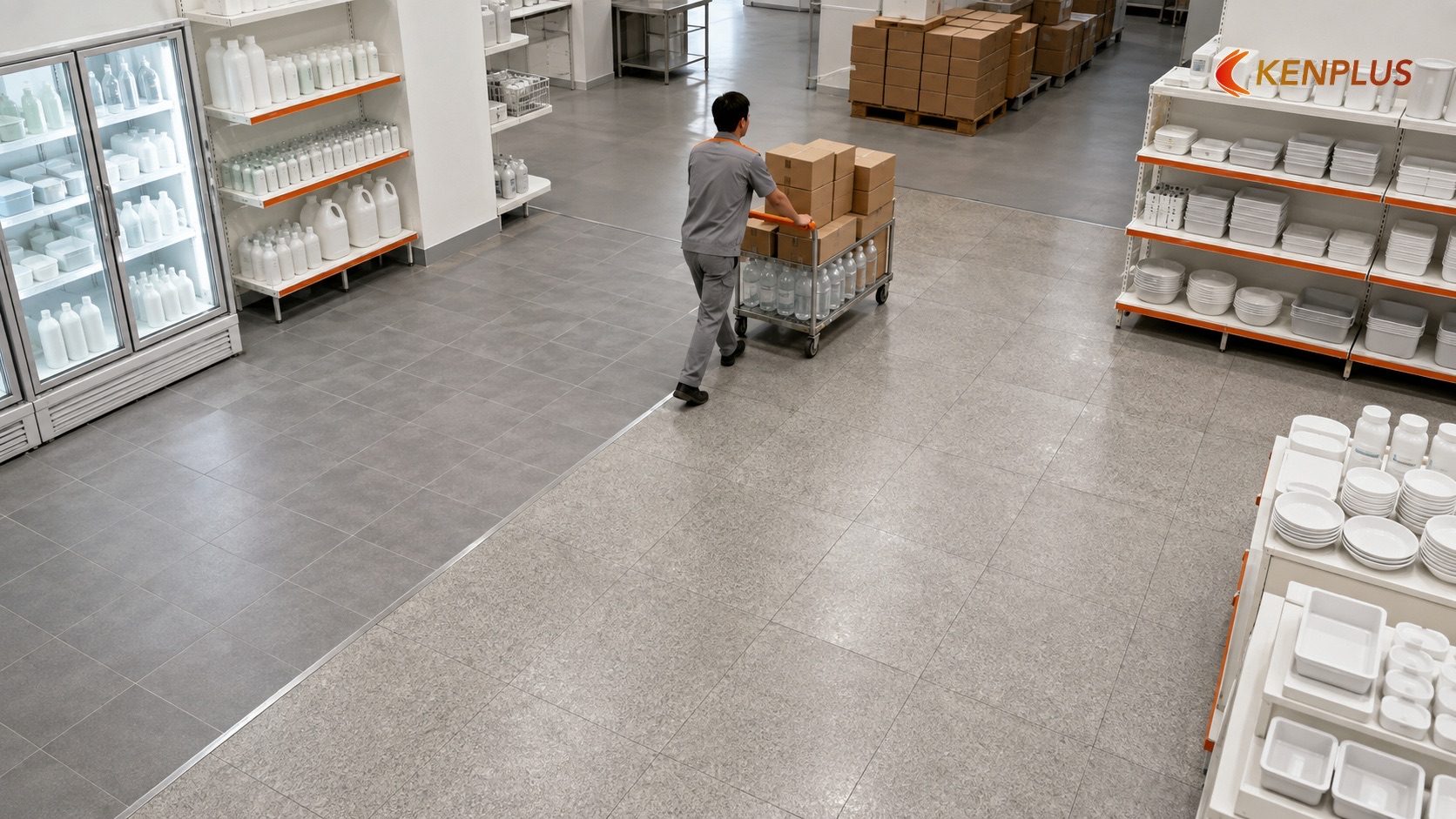 Vật liệu sàn: so sánh gạch granite, gạch ceramic chống trơn và sàn epoxy công nghiệp — Vật liệu thi công cửa hàng tổng…