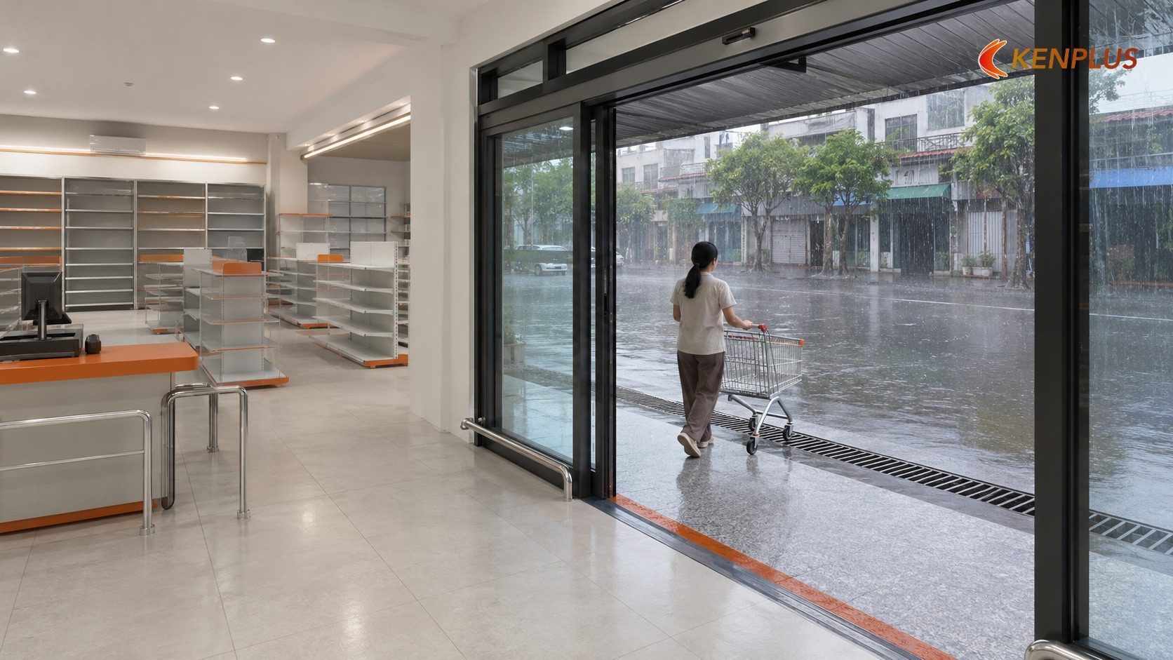 Vật liệu mặt tiền và khung cửa - chịu được thời tiết khắc nghiệt — Vật liệu thi công cửa hàng tổng hợp: bền, chịu tải…