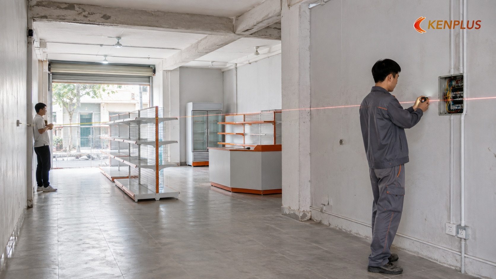 Vai trò của việc khảo sát thực tế trước khi chốt nhà thầu — Kinh nghiệm chọn nhà thầu thi công cửa hàng tổng hợp uy tín