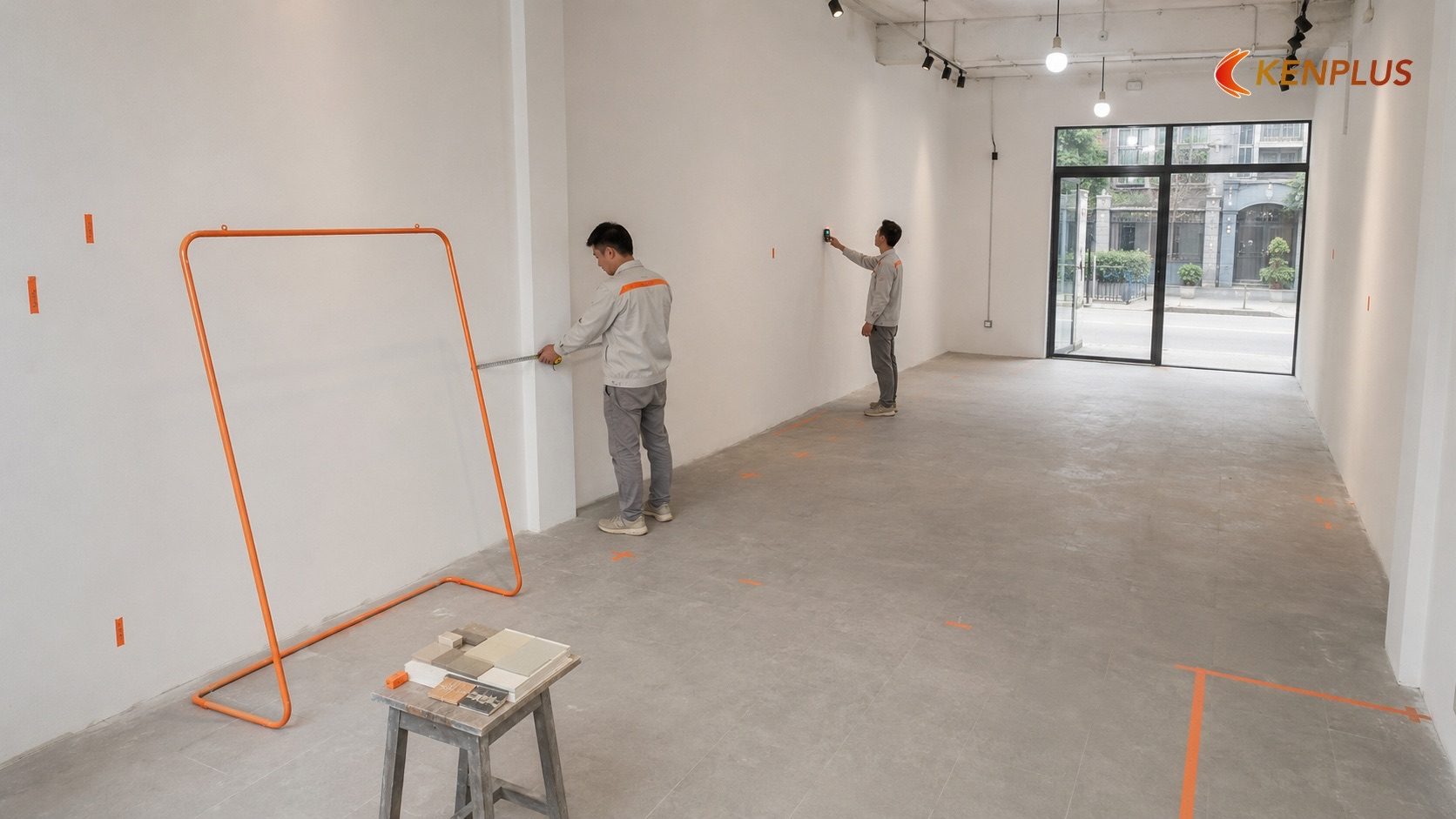Giai đoạn khảo sát mặt bằng và lên phương án thi công — Quy trình thi công shop thời trang tại Ninh Bình