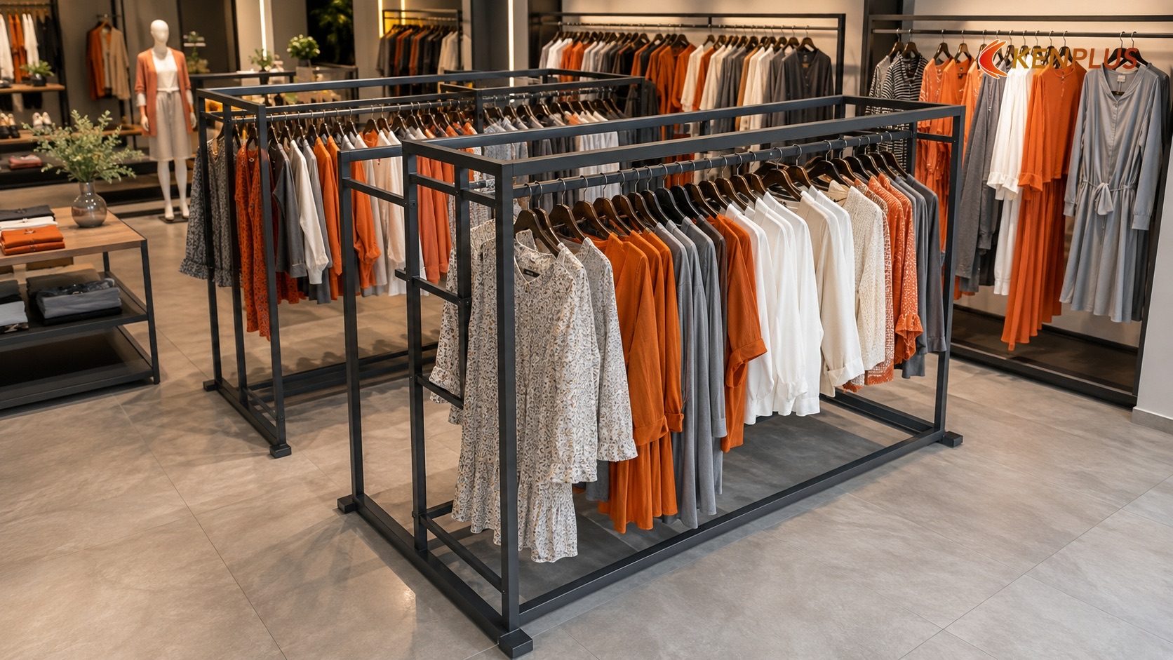 Giá treo thép sơn tĩnh điện — Vật liệu thi công giá treo, ma-nơ-canh bền đẹp
