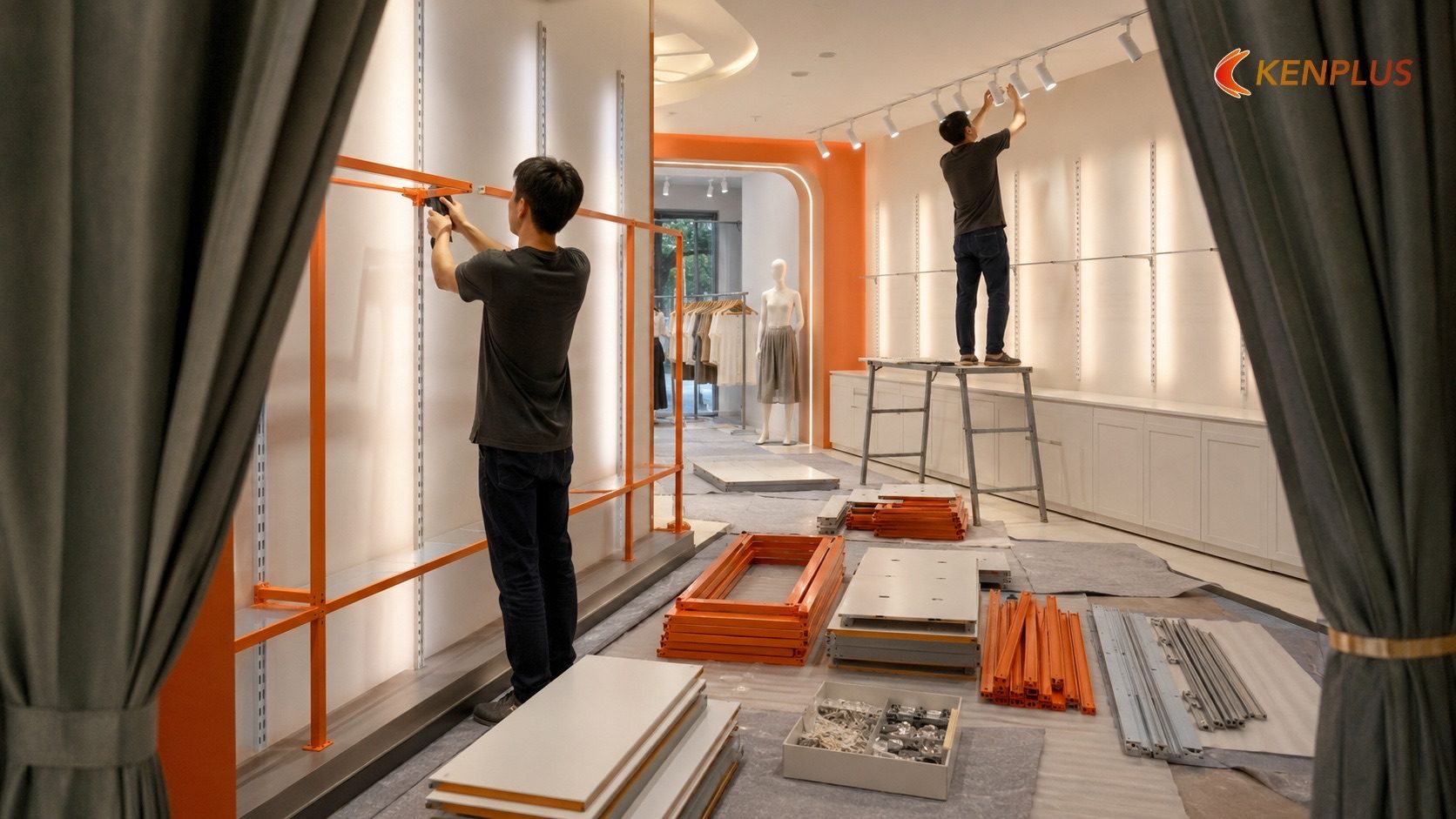 Cách rút ngắn tiến độ thi công một cách hợp lý, không đánh đổi chất lượng — Thời gian thi công shop thời trang: tiến…