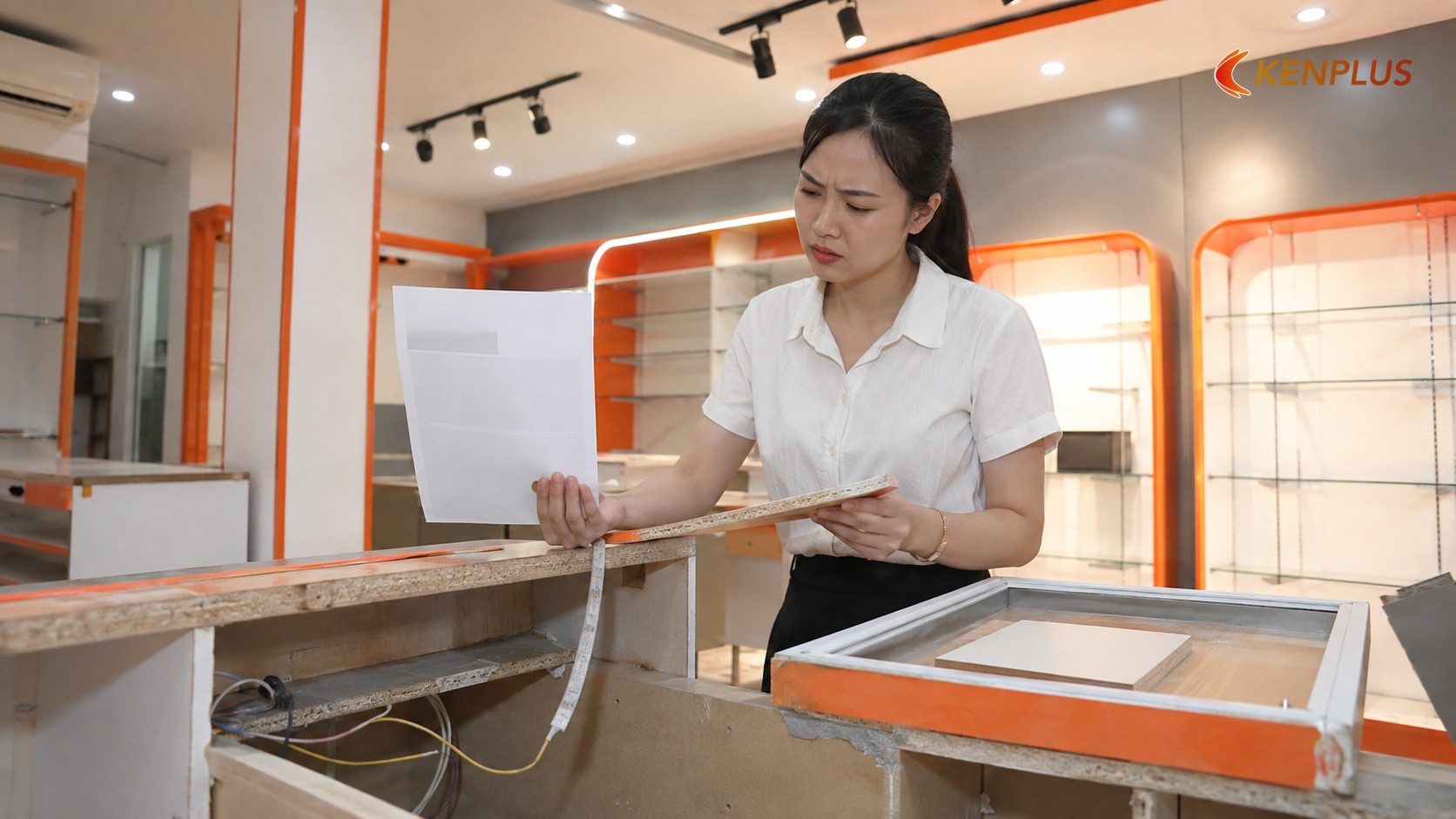 Dấu hiệu cảnh báo nhà thầu kém uy tín cần tránh — Kinh nghiệm chọn nhà thầu thi công shop mỹ phẩm uy tín