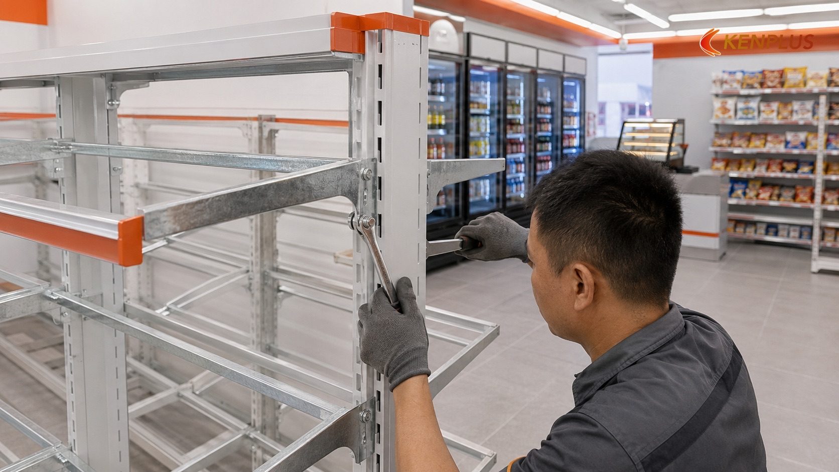 Vật liệu khung kệ: thép sơn tĩnh điện, thép mạ kẽm, nhôm Vật liệu khung kệ: thép sơn tĩnh điện, thép mạ kẽm, nhôm — Vật liệu thi công kệ hàng tiện lợi: chịu tải, dễ vệ sinh