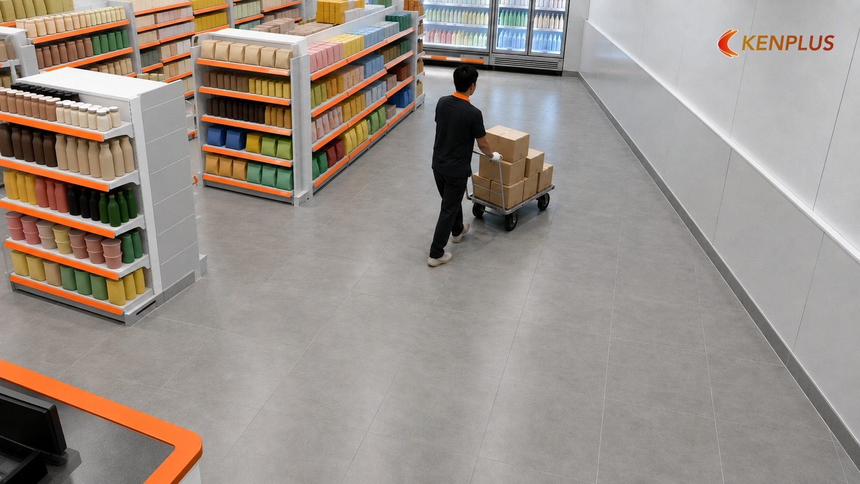 Hệ thống tủ mát, tủ đông và vật liệu liên quan Hệ thống tủ mát, tủ đông và vật liệu liên quan — Vật liệu thi công kệ hàng tiện lợi: chịu tải, dễ vệ sinh