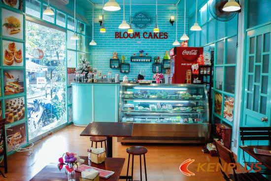 thiết kế tiệm bánh kem