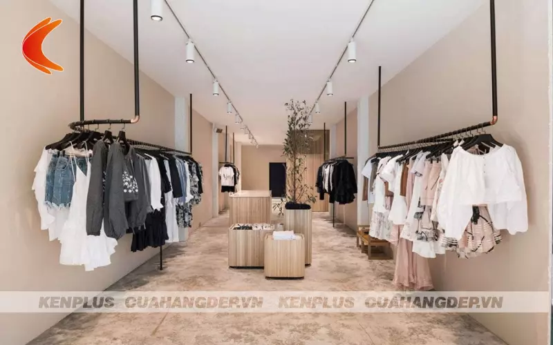 Cách thiết kế shop thời trang nữ phong cách tối giản