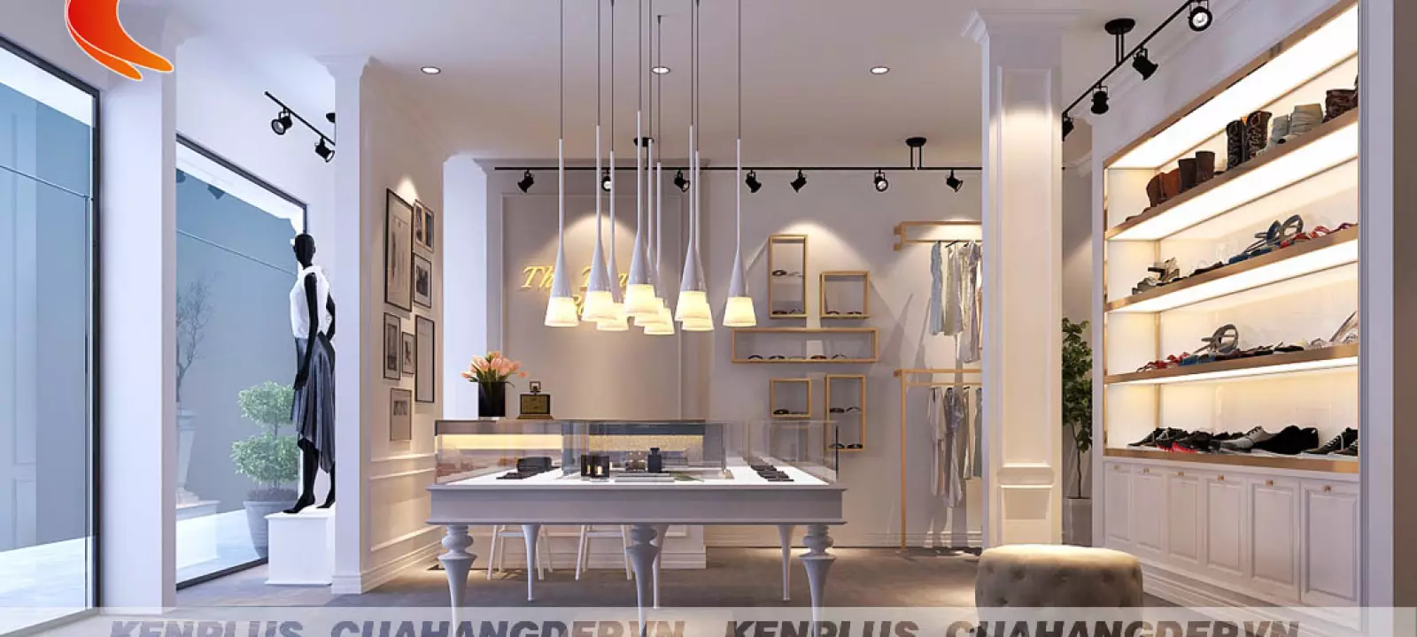 Thiết kế cửa hàng phụ kiện thời trang Thu Thảo