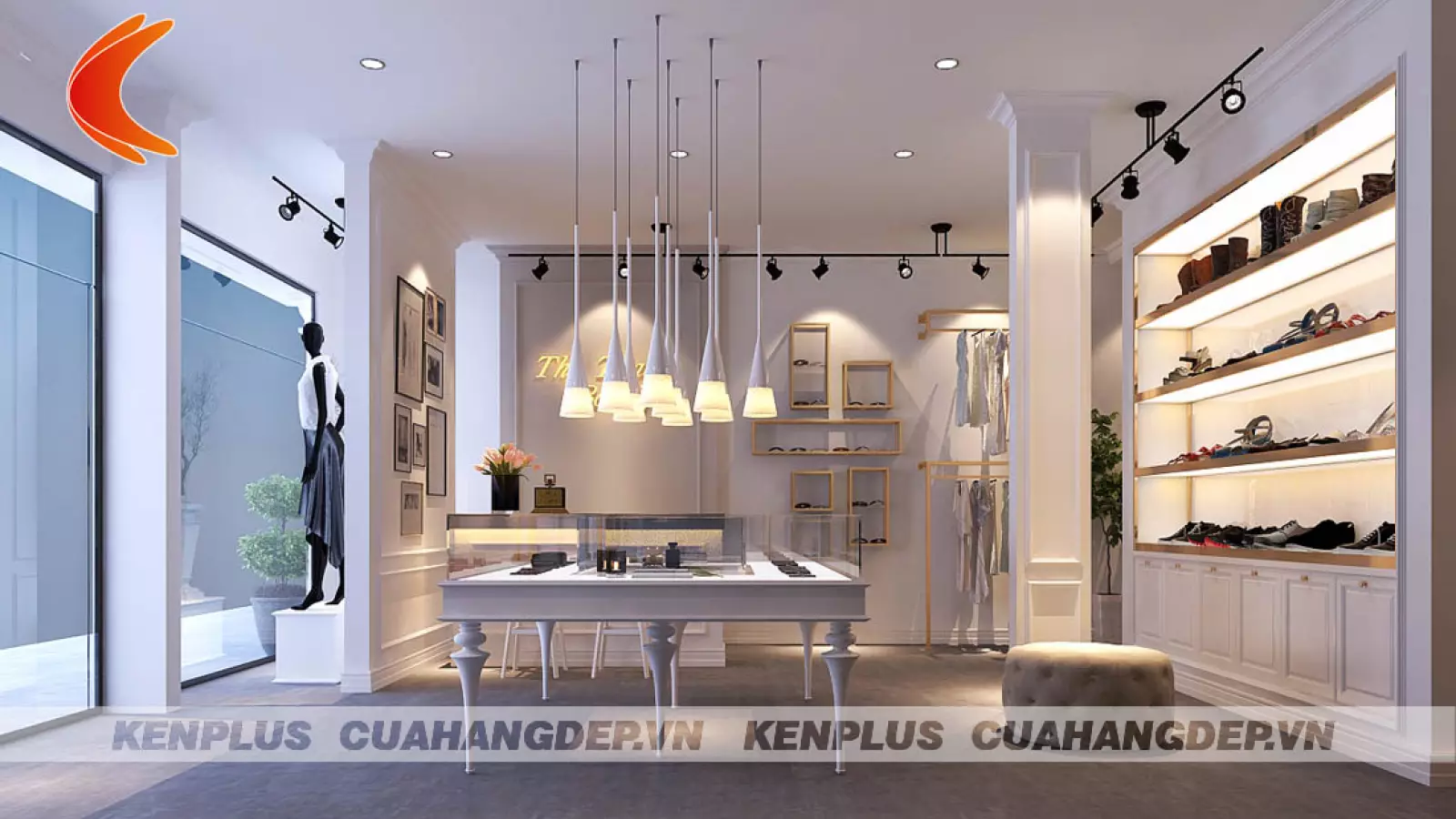Thiết kế cửa hàng phụ kiện thời trang Thu Thảo