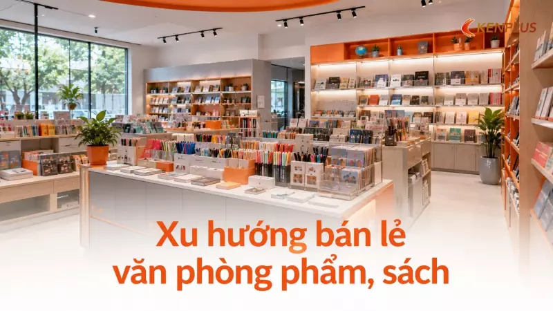 Xu hướng bán lẻ văn phòng phẩm, sách: chuyển mình thành không gian sáng tạo