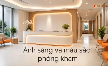 Ánh sáng và màu sắc phòng khám: giảm cảm giác lo lắng cho bệnh nhân