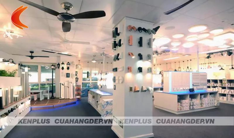 Thiết kế showroom đèn: chia sẻ kinh nghiệm sáng tạo không gian kinh doanh
