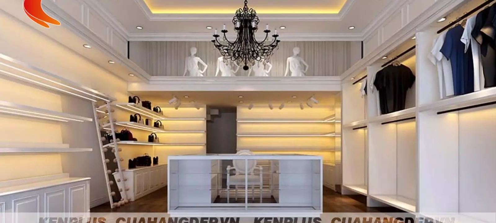 Thiết kế shop thời trang đẹp Hàng Cân