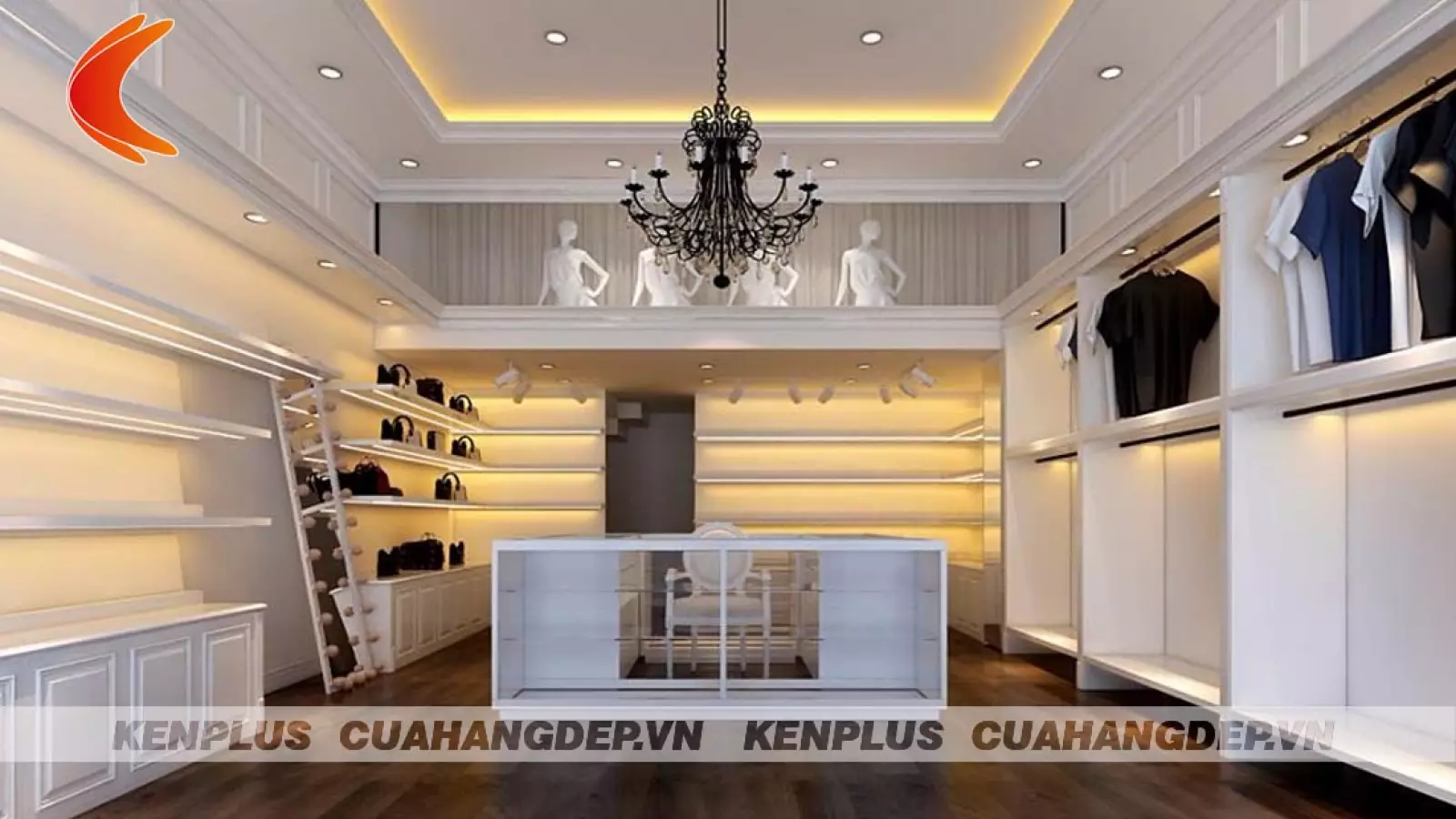 Thiết kế shop thời trang đẹp Hàng Cân