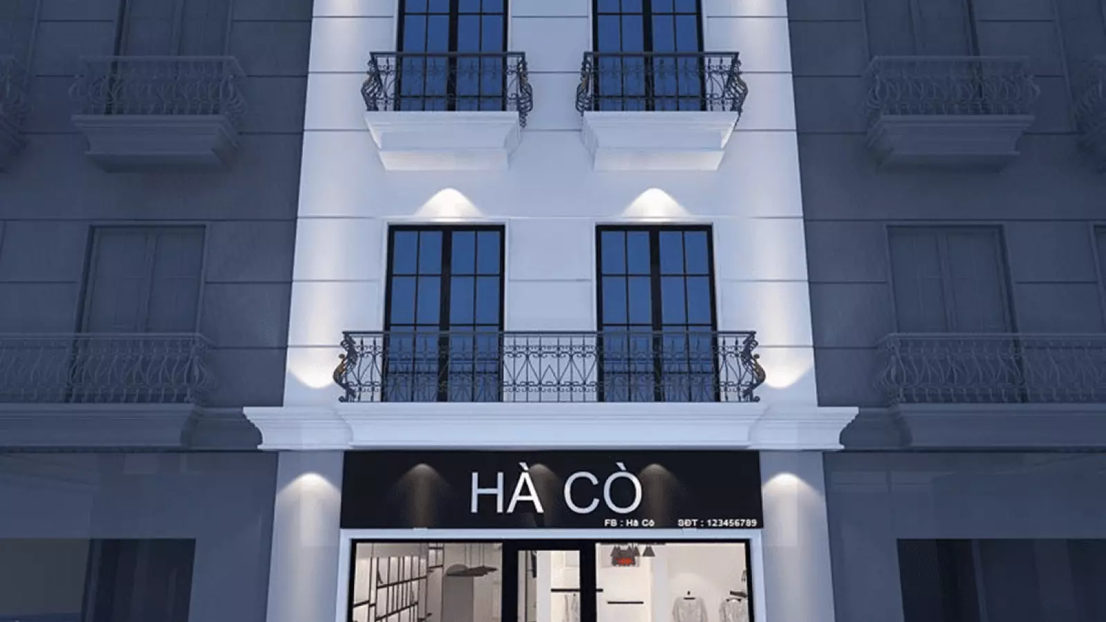 Thiết kế shop thời trang Hà Cò ấn tượng tại Tuyên Quang