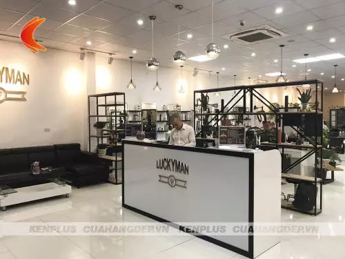 Thiết kế thi công salon tóc Lucky Man tại Ninh Bình