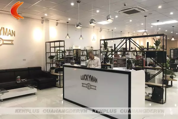 Thiết kế thi công salon tóc Lucky Man tại Ninh Bình