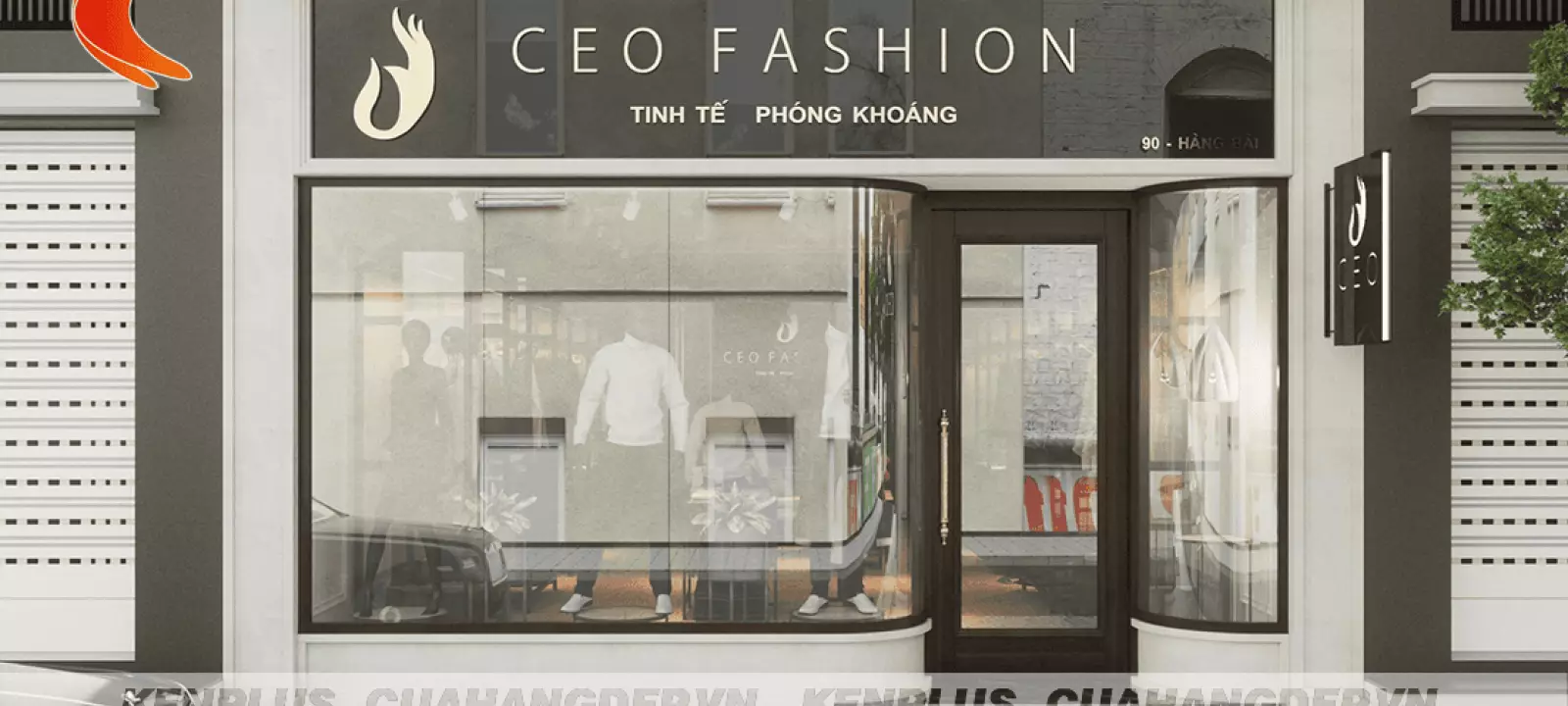 Thiết kế shop thời trang nam CEO  FASHION – Đẳng cấp phái mạnh