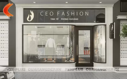 Thiết kế shop thời trang nam CEO  FASHION – Đẳng cấp phái mạnh