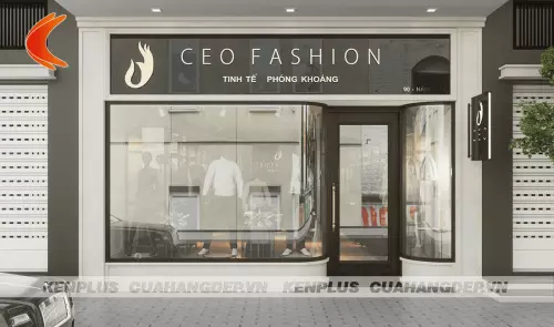 Thiết kế shop thời trang nam CEO  FASHION – Đẳng cấp phái mạnh