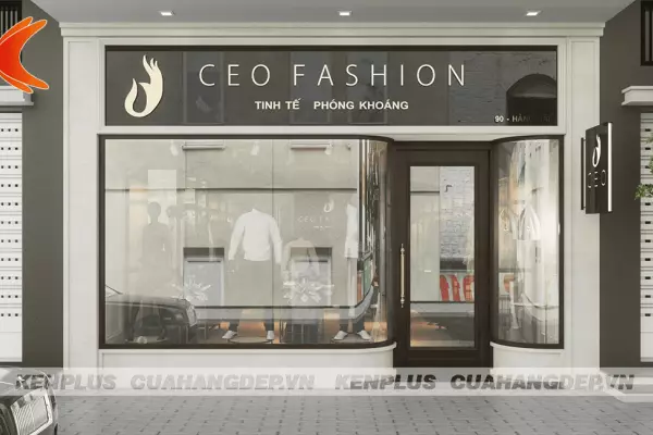 Thiết kế shop thời trang nam CEO  FASHION – Đẳng cấp phái mạnh