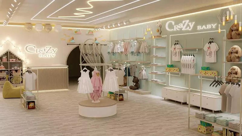 Top 7 mẫu thiết kế shop quần áo trẻ em đơn giản siêu đẹp