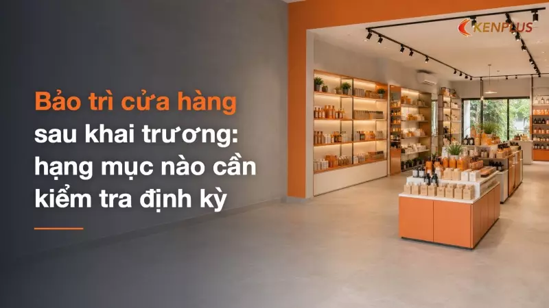 Bảo trì cửa hàng sau khai trương: hạng mục nào cần kiểm tra định kỳ