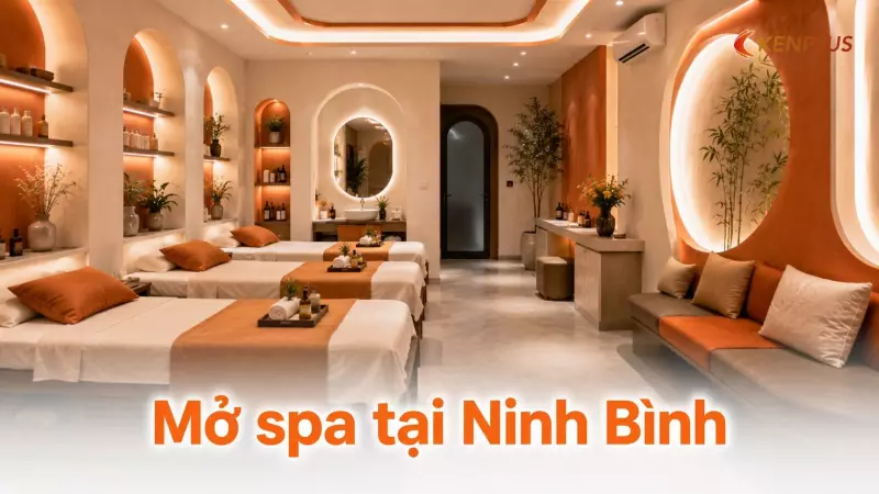 Mở spa tại Ninh Bình: kinh nghiệm thiết kế không gian thư giãn chuẩn