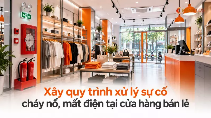 Xây quy trình xử lý sự cố cháy nổ, mất điện tại cửa hàng bán lẻ