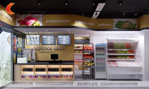 Thiết kế siêu thị tiện ích Puhuna Mart